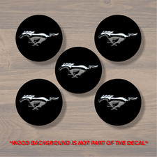 Ford Mustang Wheel Center Cap Overlay X5 Vinyl Decal Sticker