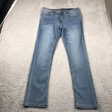 The Perfect Jean NYC Mens 35 (36x33) Blue Slim Fit Mid Rise Stretch Denim