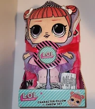 NEW MGA LOL Surprise Kids Character Pillow & Throw Set Glitterati NWT