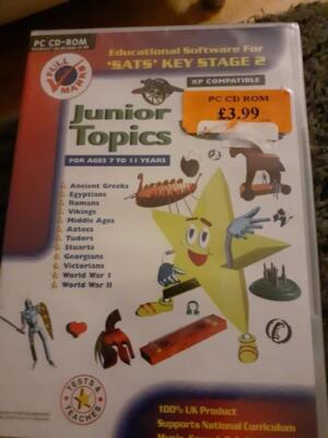 Junior Topics ''SATS'' KEY STAGE 2 Windows 95, 98, 2000, ME, XP kostenloser Versand in Großbritannien