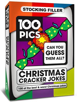 100 Bilder Weihnachtswitze Familienspiel - Wichtel Strumpf Füller Geschenke und T