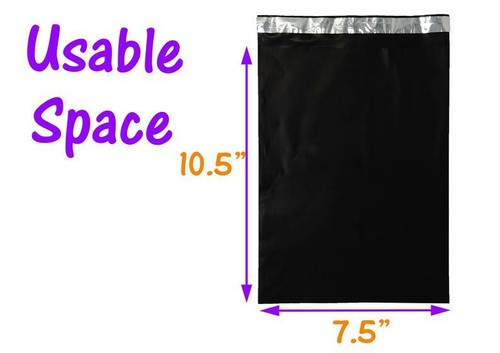 7.5 x 10.5"- 6 Beautiful Colors! Colored Flat Poly Mailers, Self Sealing Mailers - Picture 13 of 34