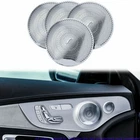 Door Audio Speaker Sound Cover Chrome Trim For Mercedes Benz C300 C250 GLC Class