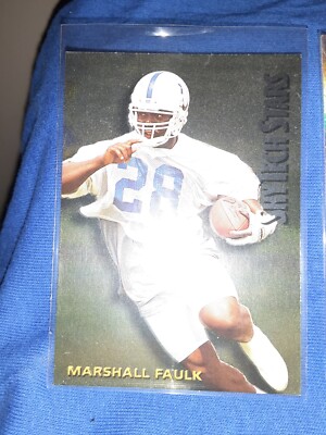 1994 Skybox Marshall Faulk SkyTech Stars Rookie Card RC #ST21 FOIL