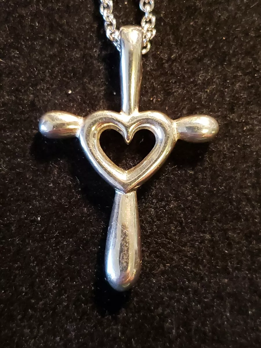James avery heart with cheap cross charm