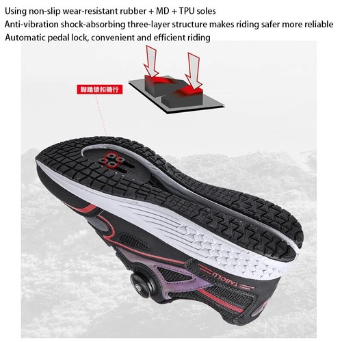 Mtb Flat Cycling Shoes Men Cleats Speed Road Bicycle Shoes Sport Hiking Sneakers - Picture 6 of 19