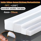 Silikon Gummi Solide Vierkantleisten Sealing Quadrat Stab Gummi Dichtung 4~50mm
