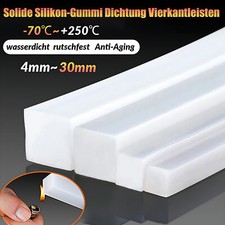 Guma silikonowa Solidne kwadratowe listwy Uszczelnienie Kwadratowy pręt Gumowa uszczelka 4 ~ 50mm