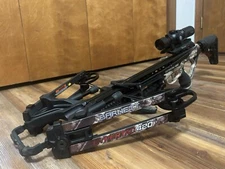 Barnett Hypertac 420 Camo Crossbow with 3 Arrow Side Mount Quiver