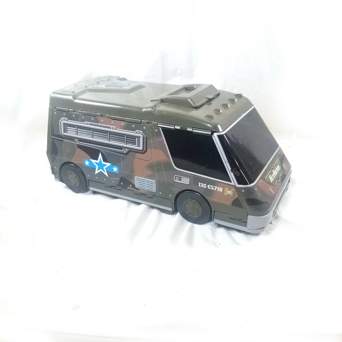 MICRO MACHINES SUPER CITY GALOOB 1991 ARMY CAMO VAN MILITARY FOLD