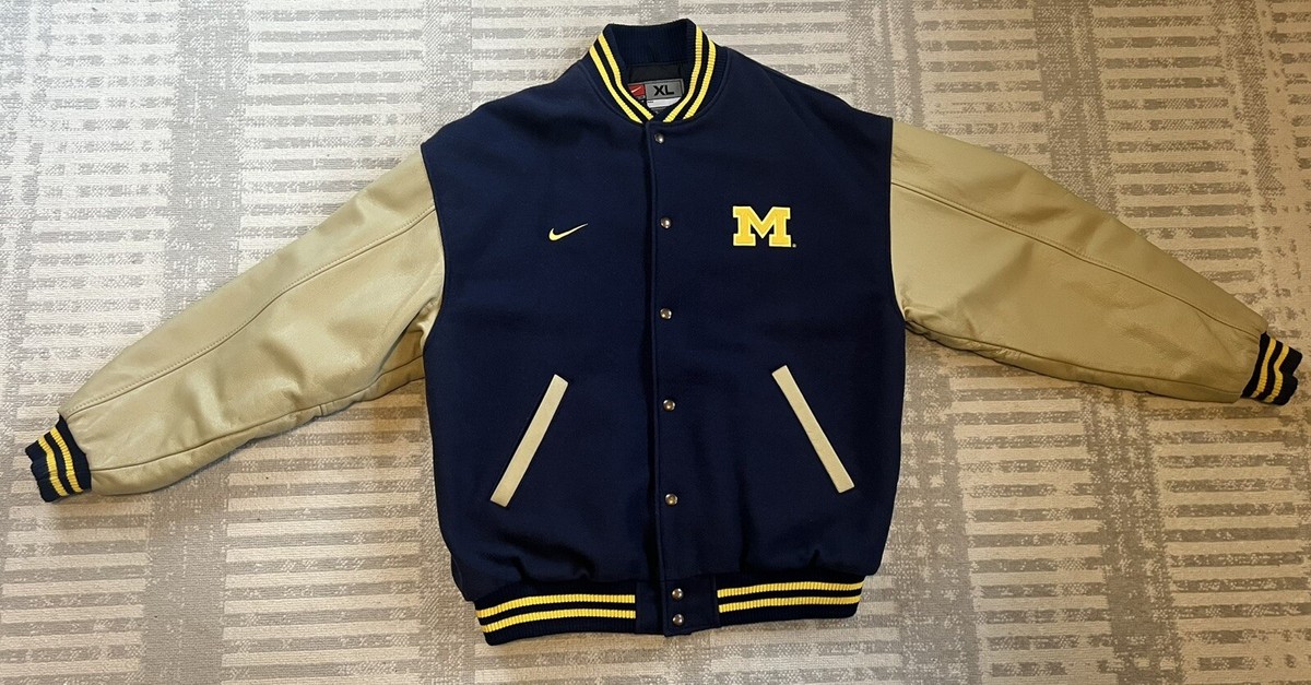 Vintage University Of Michigan Nike Varsity Jacket. RARE