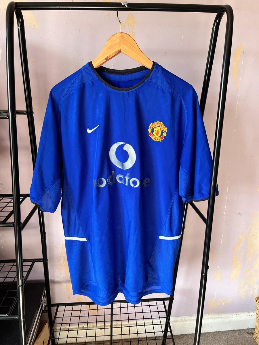 Manchester United 2002-03 Blue Third Football Shirt XL Nike