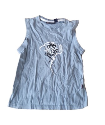  Savvy Shirt ärmellos Sportshirt Sommer Jungen Gr. 128 blau Zustand sehr gut 