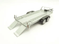 REMORQUE PLATEAU PORTE AUTO double essieu 1/43 Tow car trailer