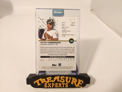 2023 Topps Pristine #160 Rickey Henderson Encased Blue Pristine 