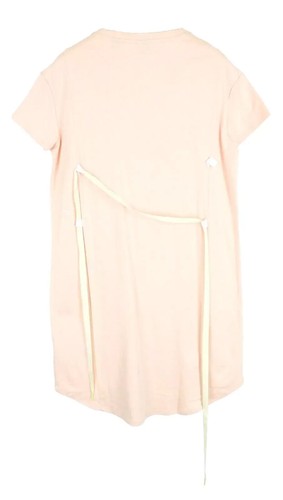SCOTCH & SODA Club Nomade S Pink Pullover Women Dress Cotton Short Sleeve - Picture 2 of 11