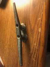 Vintage/Antique Cast Iron Boat Dock Cleat Nautical Maritime Tie Down Marine 10"
