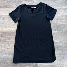 Susan Graver Weekend French Terry Black Dress Small