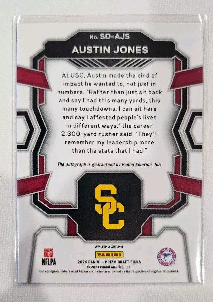 2024 Panini Prizm Green RC Rookie Signing Day Auto AUSTIN JONES