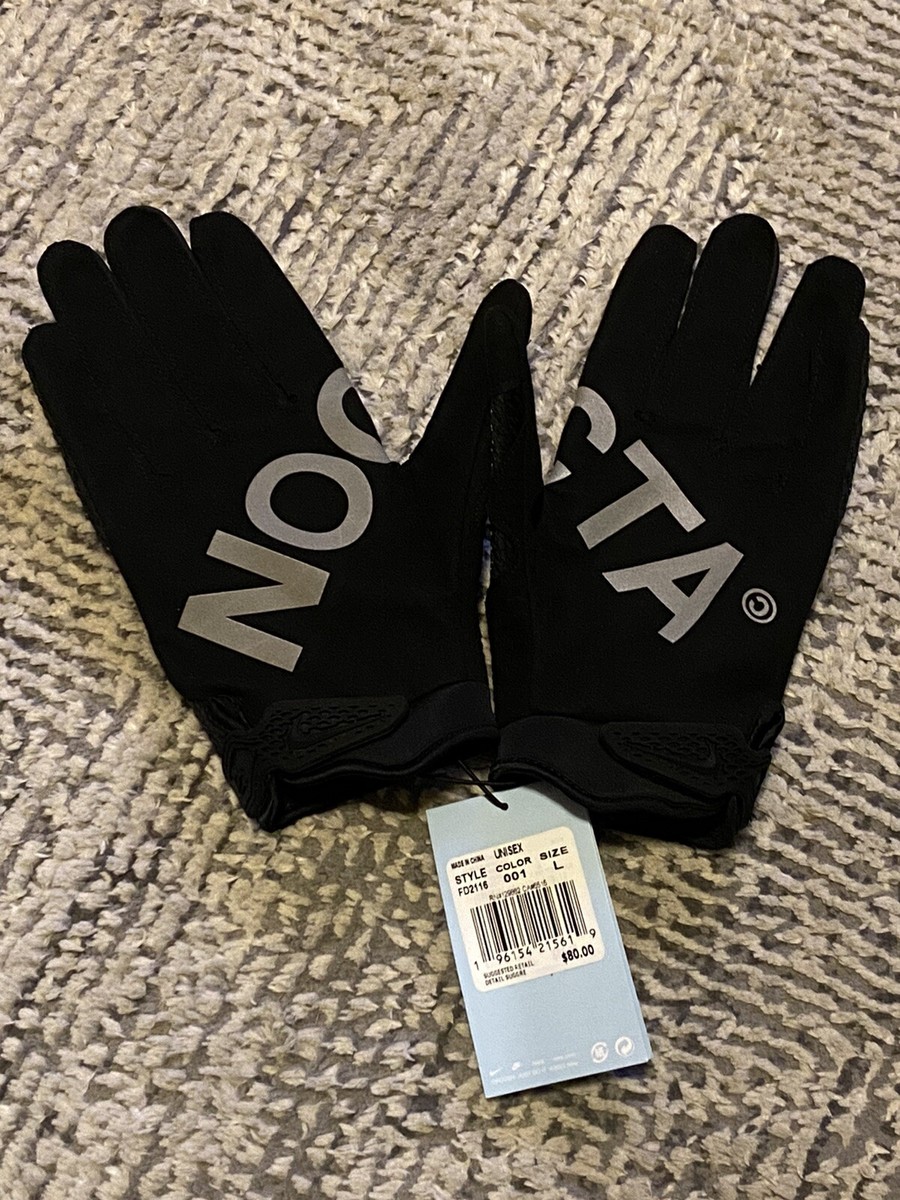 Nike NOCTA gloves Drake ノクタ　グローブ Nike Nocta x Drake Gloves Black-Black Sz Medium M Rare