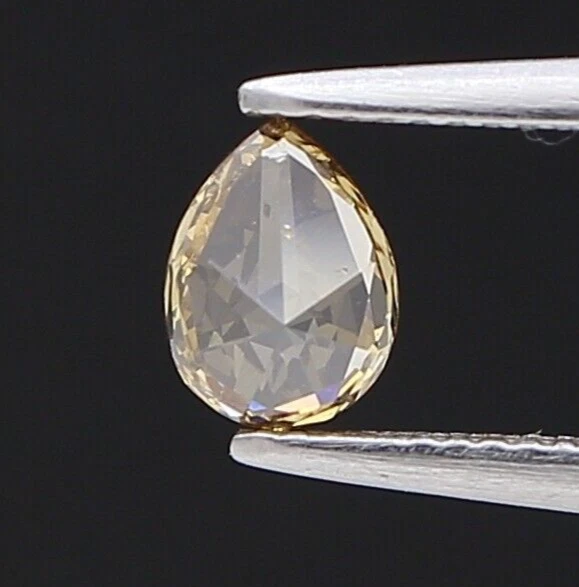 Brown Pear Natural Diamond 0.20tcw Brown Diamond Pear Diamond Rose Cut Diamond - Image 4 of 4