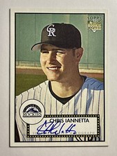 2006 Topps ‘52 Rookie On Card Autograph Chris Iannetta RC Auto Colorado Rockies