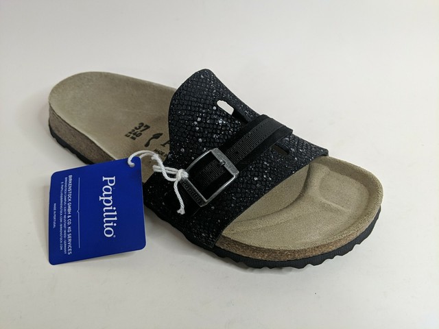 Birkenstock Papillio Carmen Suede Embossed Silver Splashes Mud 37 for sale online | eBay