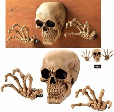 Halloween   Set of Three 3 Pieces  SKELETON WALL DECOR SET  NIB