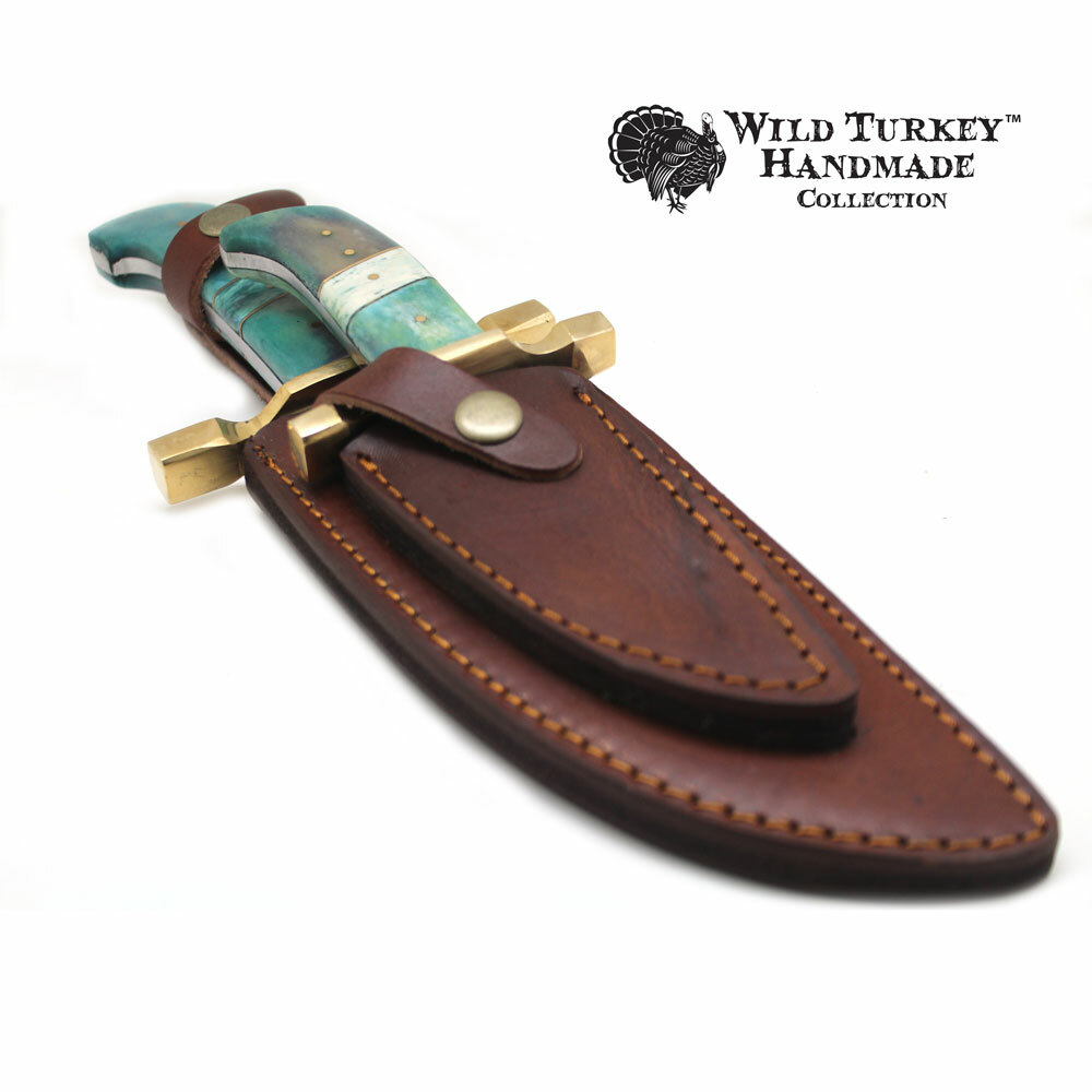 Wild Turkey Handmade Collection 2 Piece Gift Set Bowie Knife Wild Turkey Handmade Collection 2 Piece Gift Set Bowie Knife
