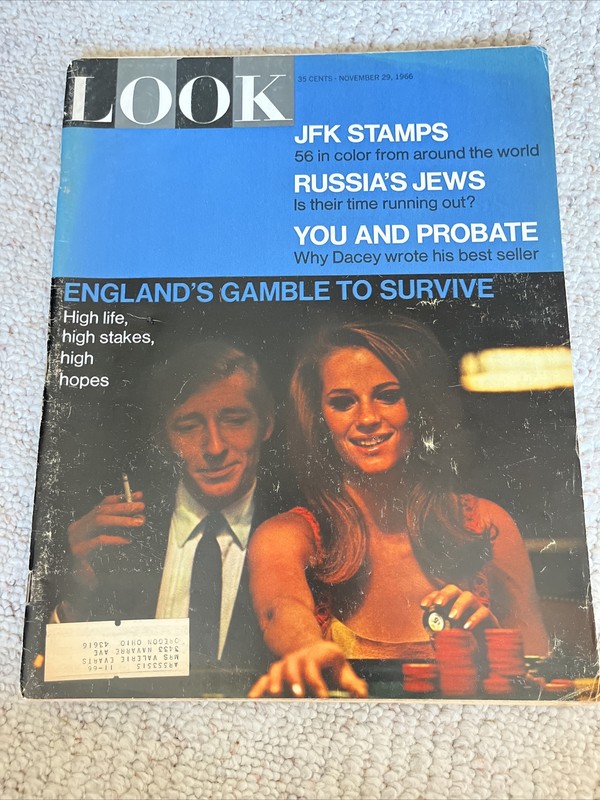1966 November 29 Look Magazine  England's Gamble VINTAGE ADS  Russia's Jews  JFK