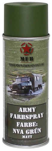 MFH BW Armee Army Sprühfarbe Farbspray Militärfarbe 400ml matt Dose Spraydose - Picture 5 of 17