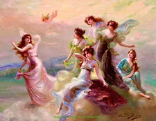 The Dance of the Nymphs in Nature 8.5x11" Photo Print Édouard Bisson Fine Art