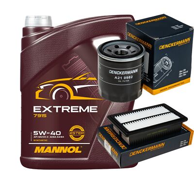 DENCKERMANN Inspektionspaket MANNOL Extreme 5W-40 5L für Hyundai i20 Active 1.0