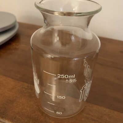 パイレックス/ORIGINAL4P/BAKERS /USA CORNING/ Corning Pyrex Fleaker Beaker No 5900 Apothecary Lab 300 ml Glass