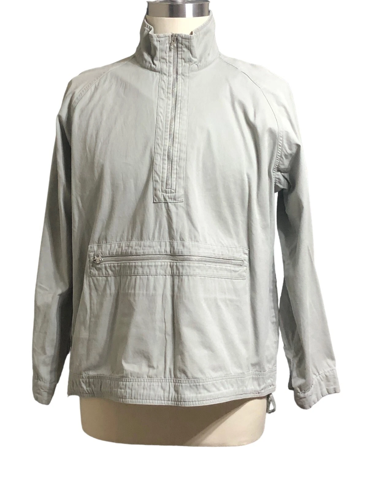 Vintage Nike Windbreaker Jacket Men's L Kangaroo Pocket Y2K Baggy Hip Hop Loose