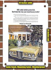 Metal Sign - 1970 Pontiac Bonneville - 10x14 Inches Metal Sign - 1970 Pontiac Bonneville - 10x14 Inches