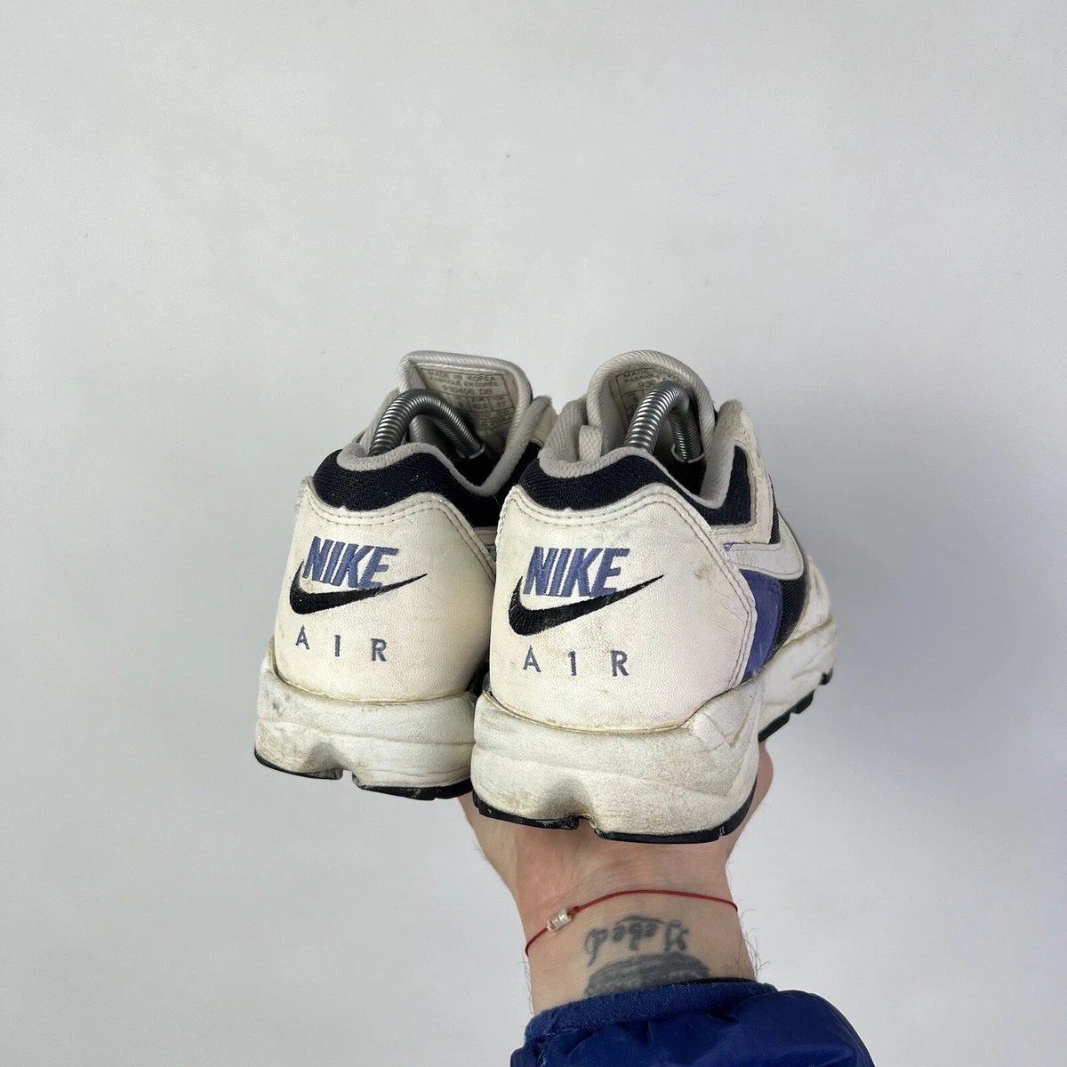 90s Nike Air Analog White Mens Sz 42,5 US 9 UK Made In Korea | eBay