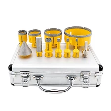 Diamond Drill Bits Kit with 5/8-11 for Porcelain Tile Ceramic Marble Brick Concr