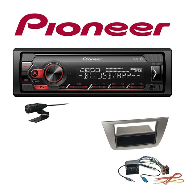 Pioneer 1-DIN Bluetooth Autoradio Android Usb FüR Seat Altea Altea Xl Anthrazit-image