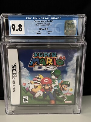 マリオds Super Mario 64 DS RARE CGC Graded 9.8 A+ -Brand New Sealed