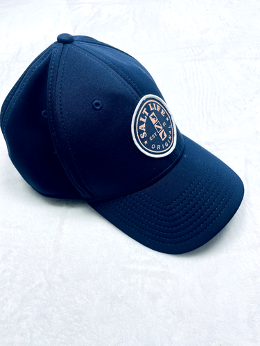 Salt Life Hat Cap Adult Fitted One Size Fits Most Dark Blue Pink Logo Original - Picture 6 of 15