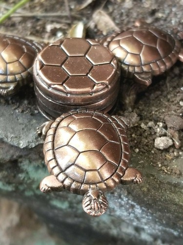Tortuga Metal Hilandero de Mano Inquieto Adultos Juguetes Niños Pargo Tortuga Slowpoke 🤏 - Imagen 36 de 36