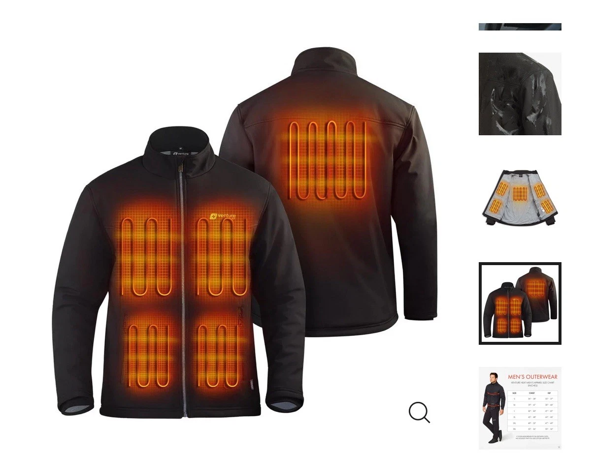 Men’s Brave The Elements Heated Battery Jacket Coat With Hood Worn Once Sz M
Opens in a new window o