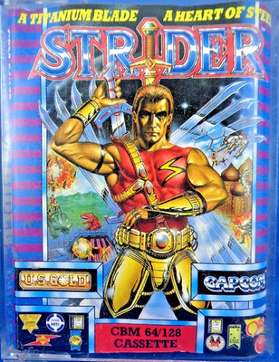 COMMODORE 64/128 -- STRIDER (U.S. GOLD/CAPCOM)