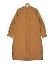 Artwork Blue Shirt Dresses Brown F 2200650588127