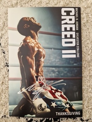Michael B Jordan signed 12x8 Creed 2 Photo, Baftas *PHOTO PROOF + COA*