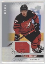 2022 Upper Deck Team Canada Juniors Men's U-20 Jersey Relics Mavrik Bourque 0kr0