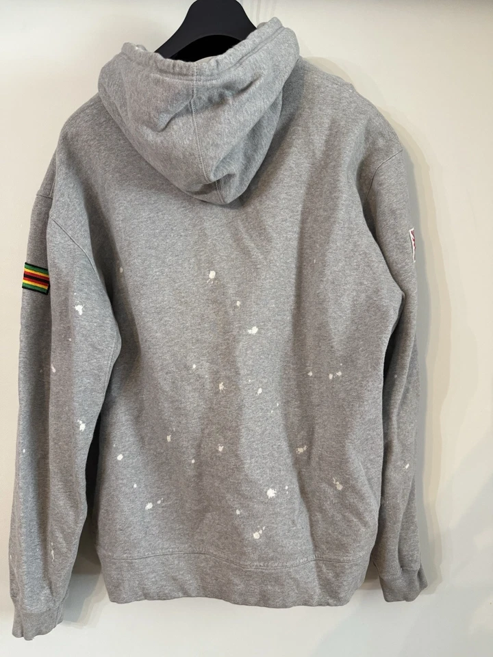 Sudadera con Capucha PRPS Gráfica Para Hombre Gris Claro Talla M Foto 4 de 4