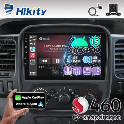 8-Core 4+64G CarPlay Android15 Autoradio Für Opel Vivaro B Renault Trafic 3 Navi - Bild 1 von 4