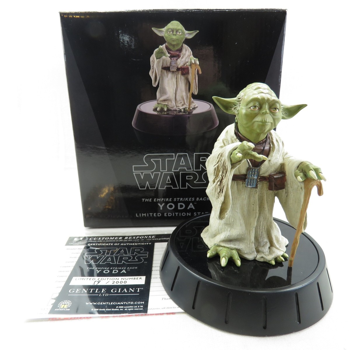 SF・ファンタジー・ホラー Gentle Giant Star Wars Yoda Statue Yoda Empire Strikes Back Star Wars Statue Limited Edition Gentle